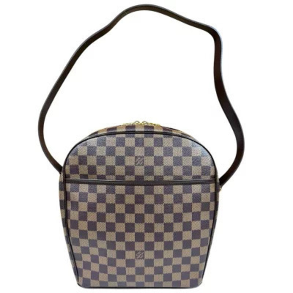 Louis Vuitton Ipanema Damier Shoulder Bag Canvas Brown